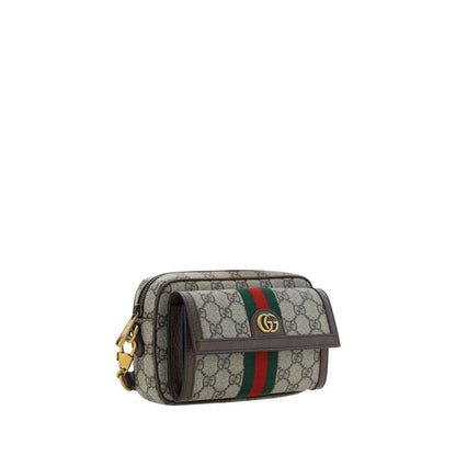 Brown Polyester Shoulder Bag