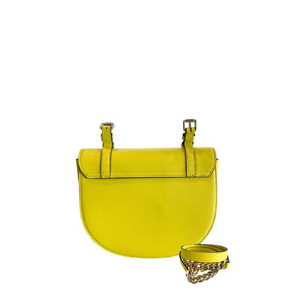 Yellow PU Women Crossbody Bag