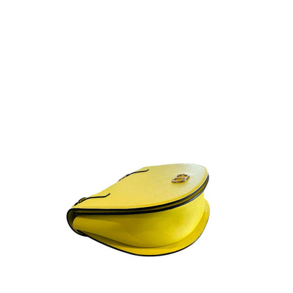 Yellow PU Women Crossbody Bag