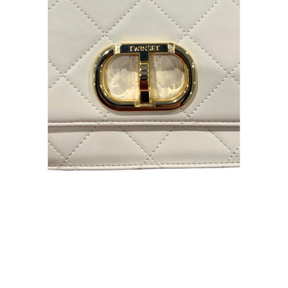 Beige PU Women Crossbody Bag