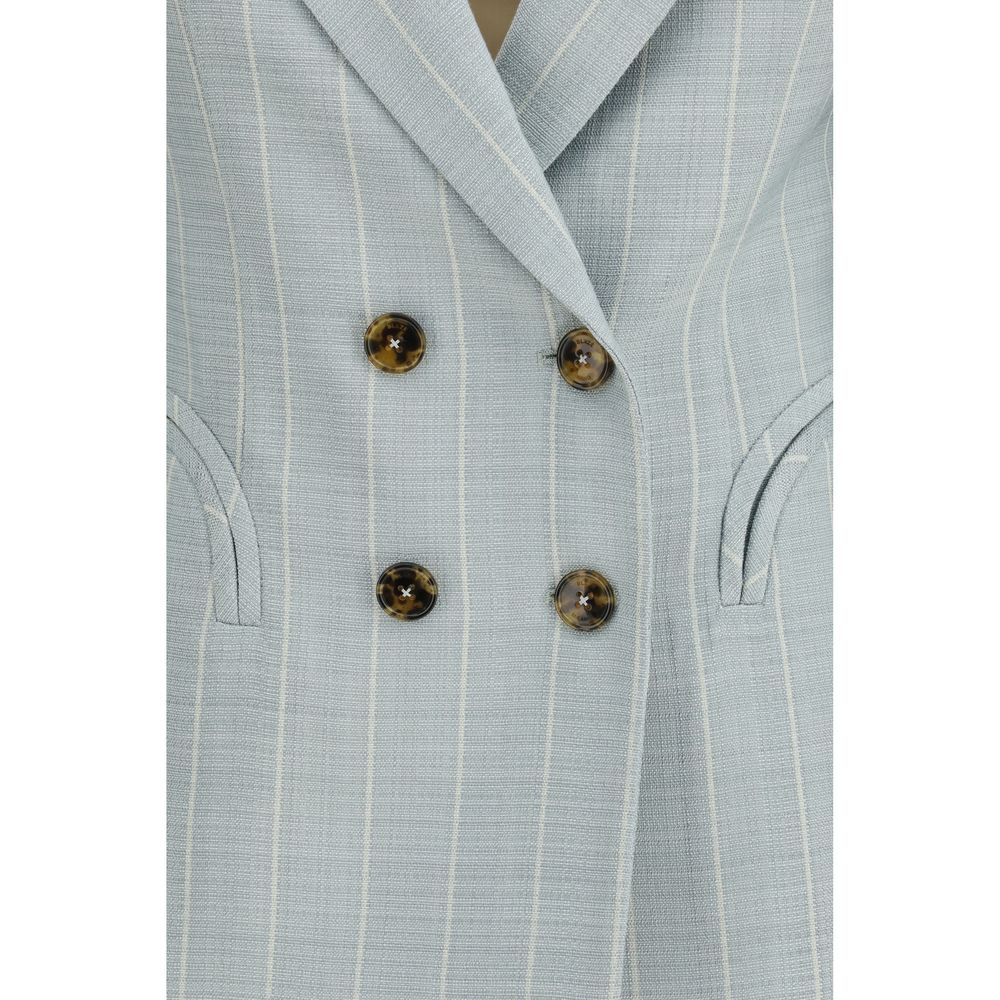 Blue Viscose Blazer