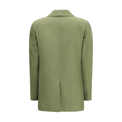 Bicolor Linen Blazer