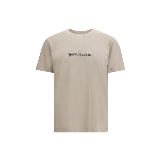 Beige Cotton T-Shirt
