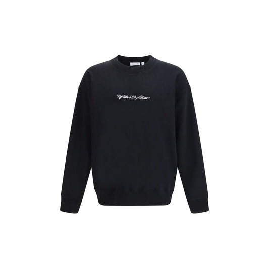Black Cotton Sweatshirt