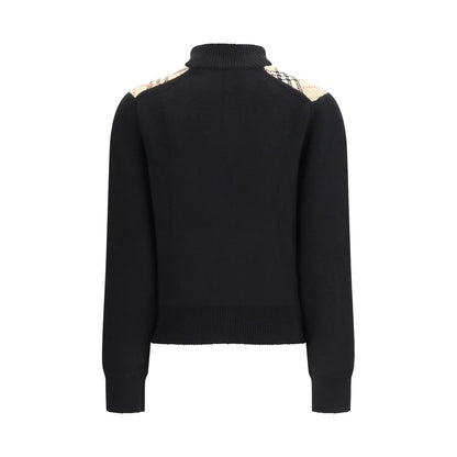 Black Wool Cardigan