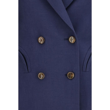 Blue Linen Blazer