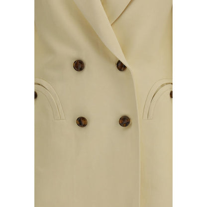 Beige Linen Blazer