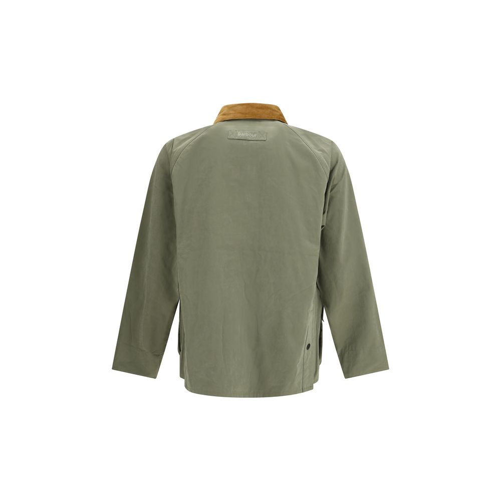 Bicolor Cotton Biker Jacket