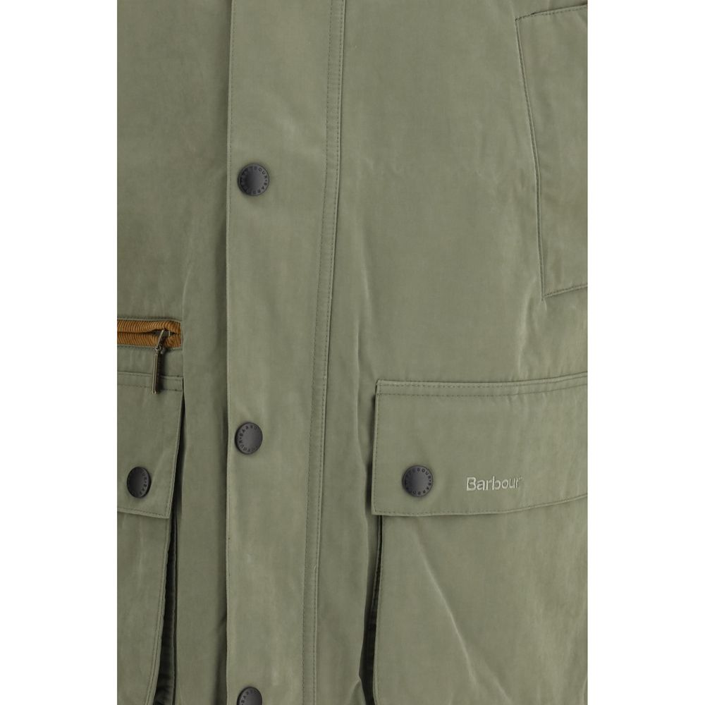 Bicolor Cotton Biker Jacket