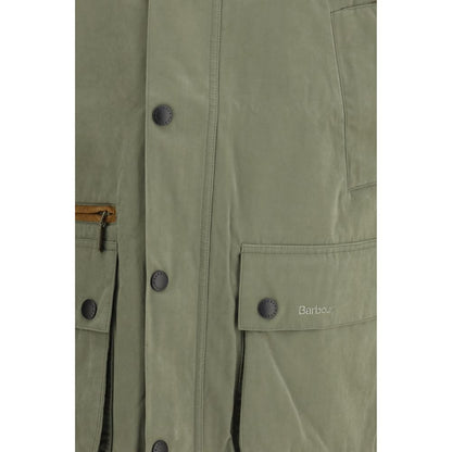 Bicolor Cotton Biker Jacket