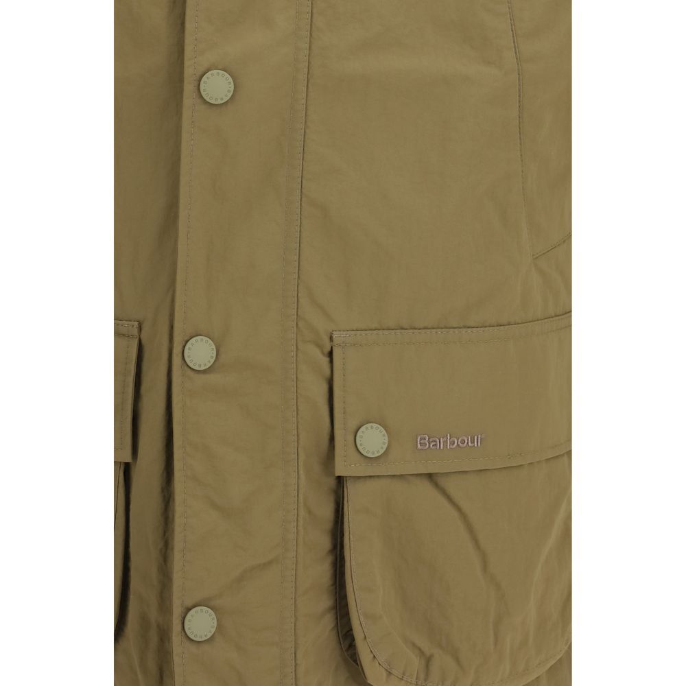 Beige Polyamide Rain Coat