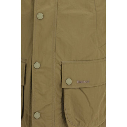 Beige Polyamide Rain Coat