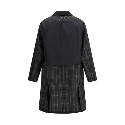 Black Polyester Coat