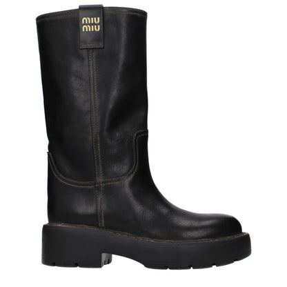 Black Leather Boots