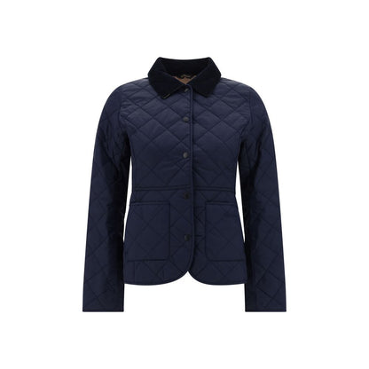 Blue Polyamide Full-Length Jacket
