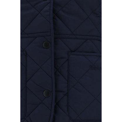 Blue Polyamide Full-Length Jacket