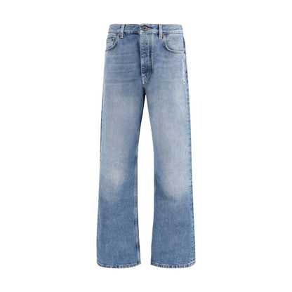 Blue Cotton Relaxed Fit Jeans
