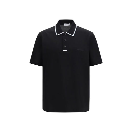 Black Cotton Polo Shirt