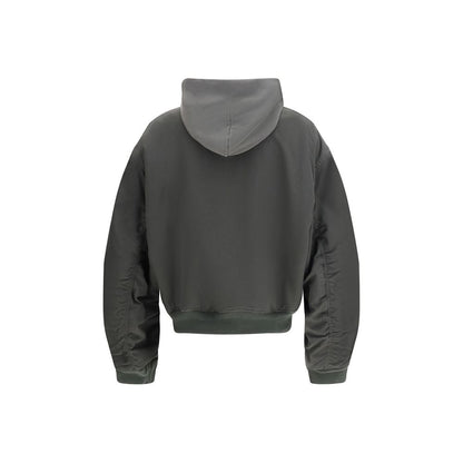 Gray Cotton Bomber