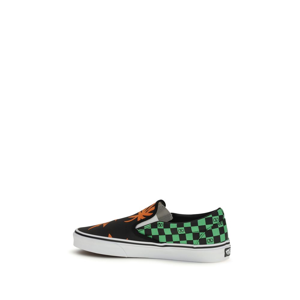 Multicolor Cotton Low Top Sneakers