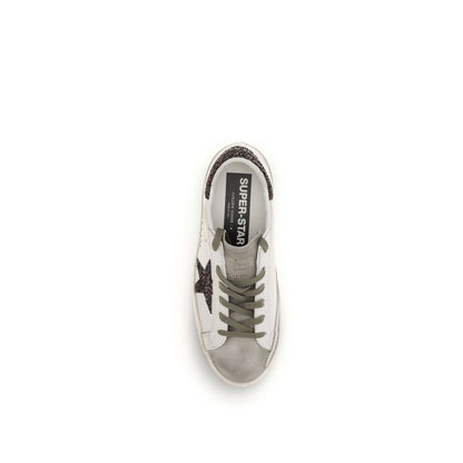White Calf Leather Bos Taurus Sneakers