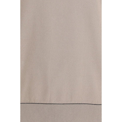 Beige Cotton Polo Shirt