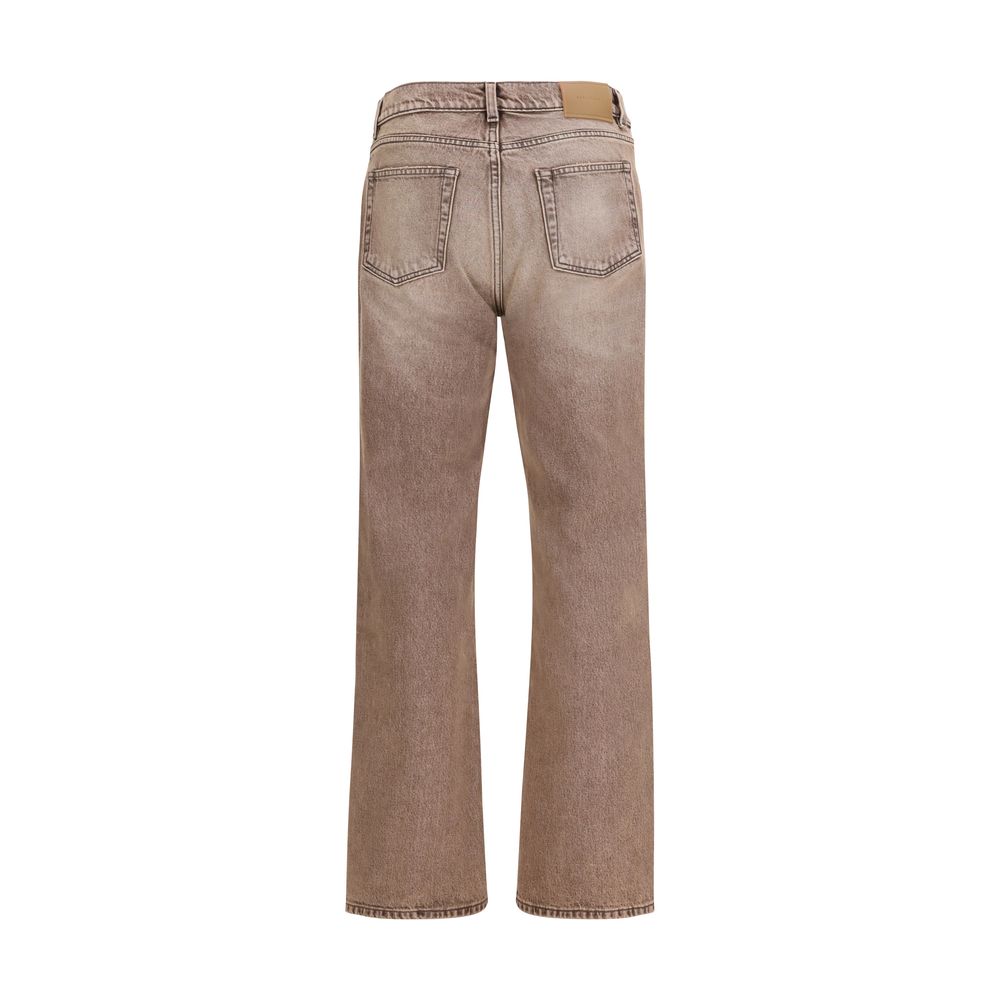 Multicolor Cotton Bootcut Jeans