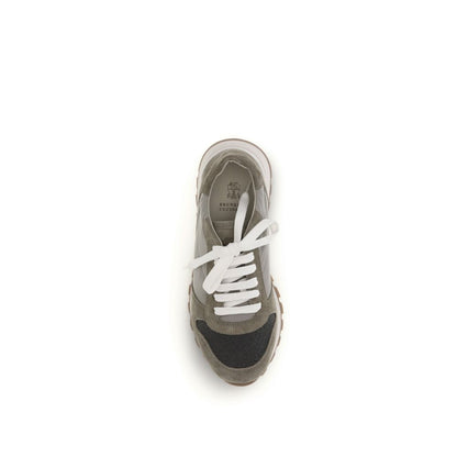 Bicolor Calf Leather Bos Taurus Athletic Sneakers