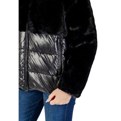 Black Polyester Coat