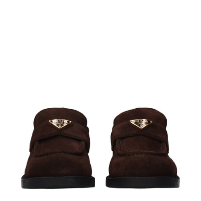Brown Leather Slip-On Loafers
