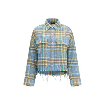 Blue Wool Pattern Shirt