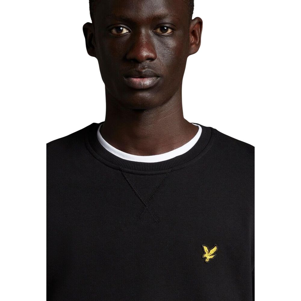 Black Cotton Sweatshirt