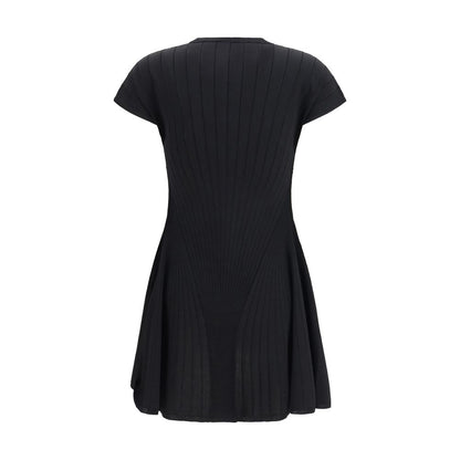 Black Viscose Casual Dress