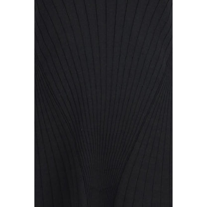 Black Viscose Casual Dress