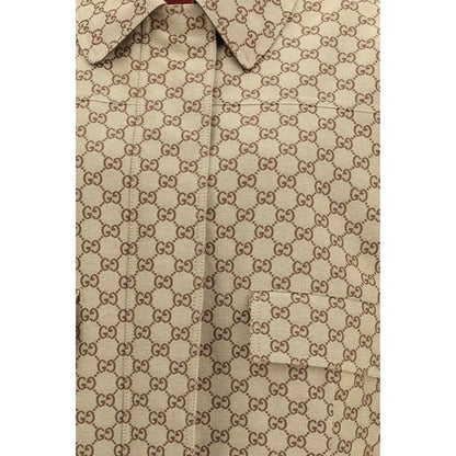 Beige Cotton Bomber