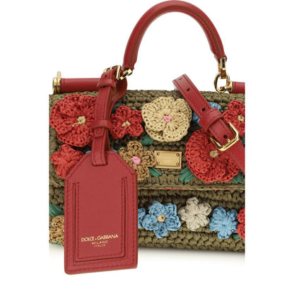 Multicolor Viscose Handbag