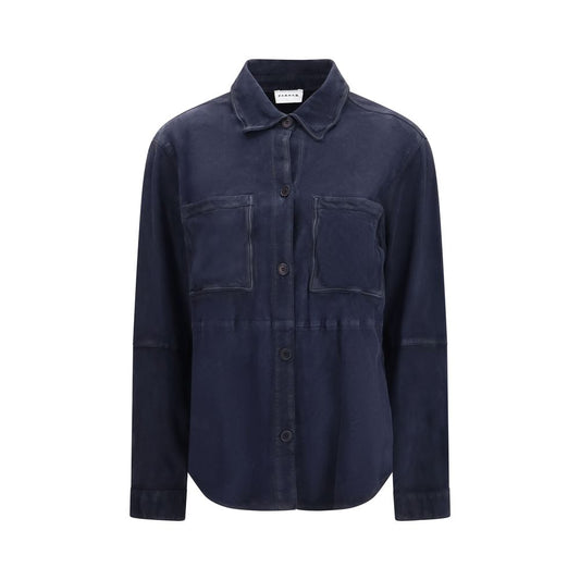 Blue Goatskin Dress Shirt