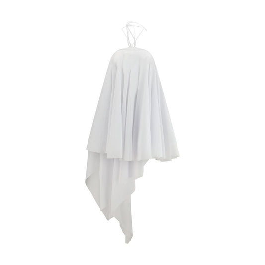 White Cotton Casual Dress