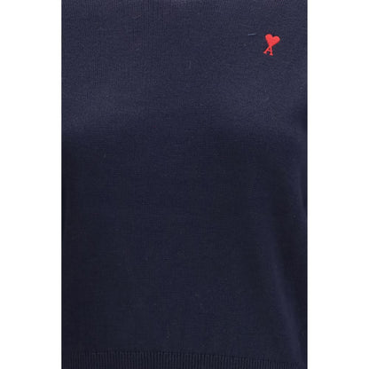Blue Merino Wool Sweatshirt