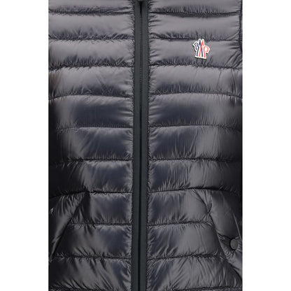 Black Polyamide Full-Length Jacket