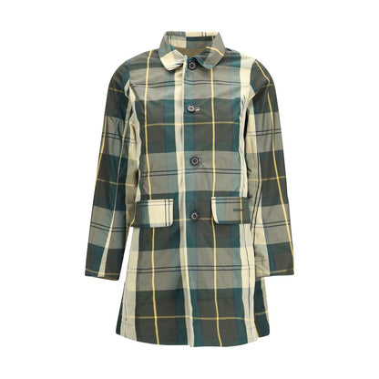 Bicolor Polyester Trench Coat