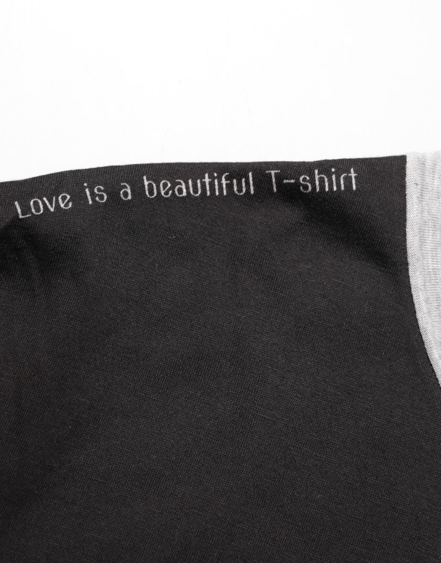 Black Two Tone DG Logo Print Cotton  T-shirt
