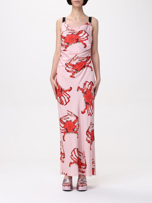 Multicolor Silk Casual Dress