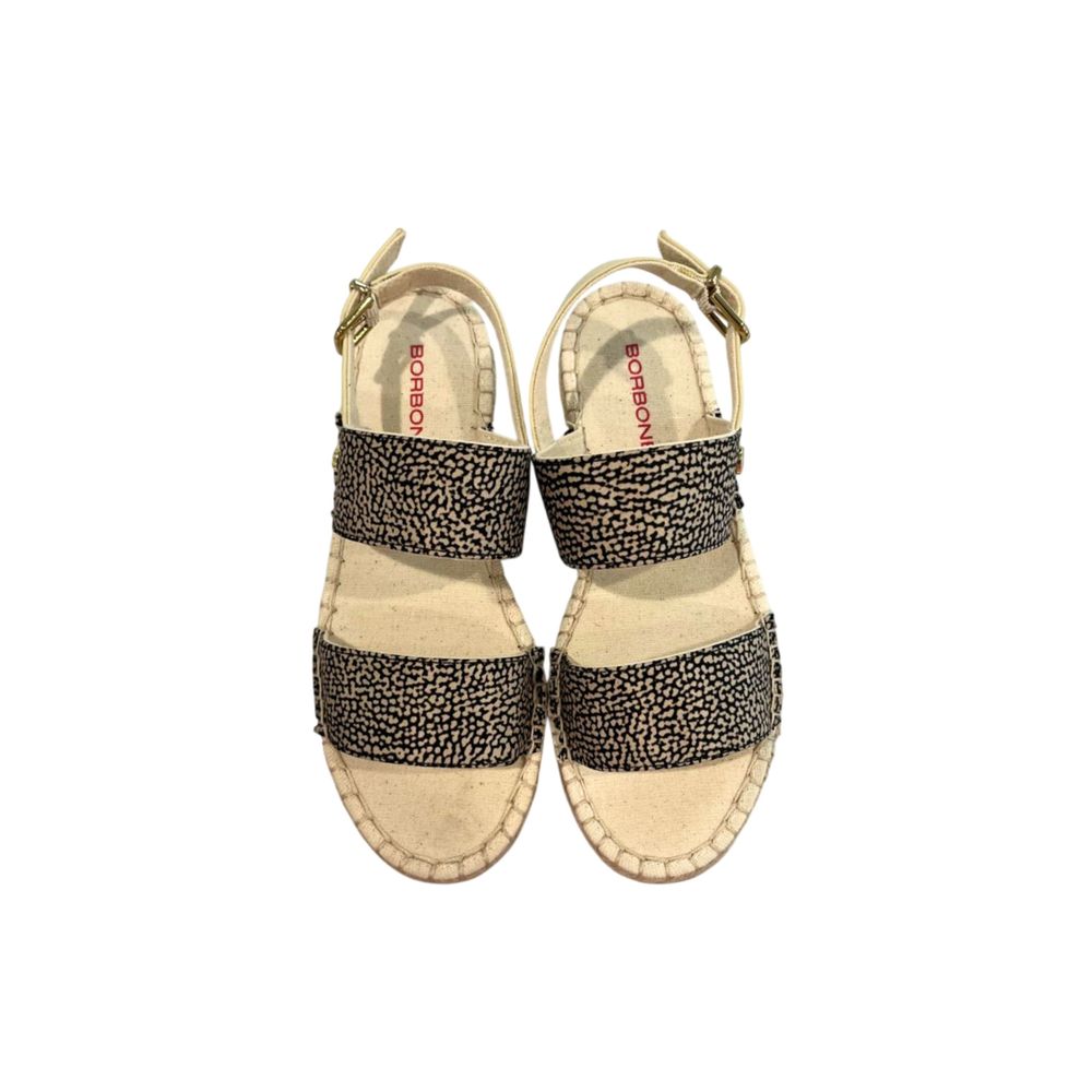 Beige Fabric Sandal