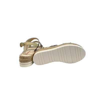 Beige Fabric Sandal