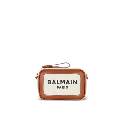 Brown Cotton Shoulder Bag