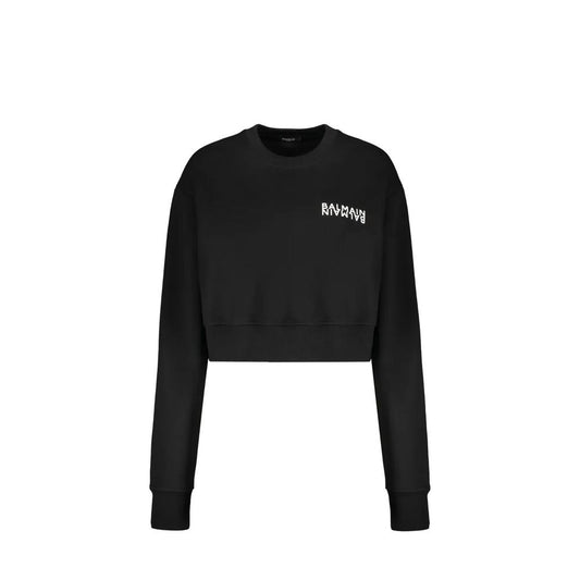 Black Cotton Sweatshirt