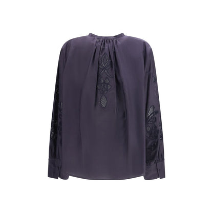 Blue Cotton Pattern Shirt