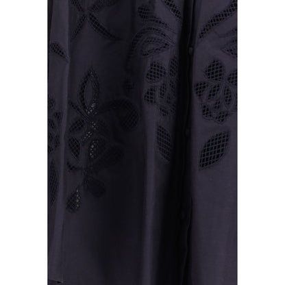 Blue Cotton Pattern Shirt