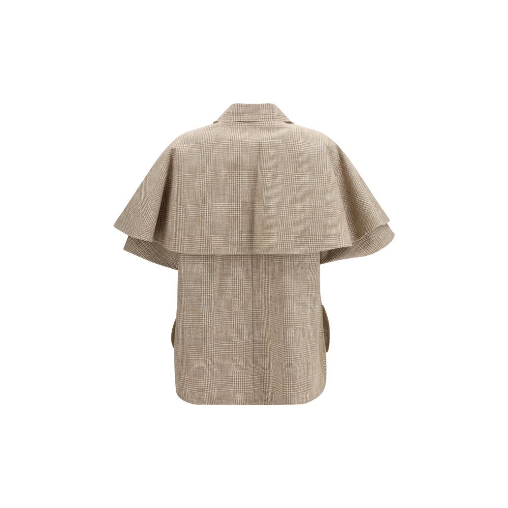 Beige Cotton Coat